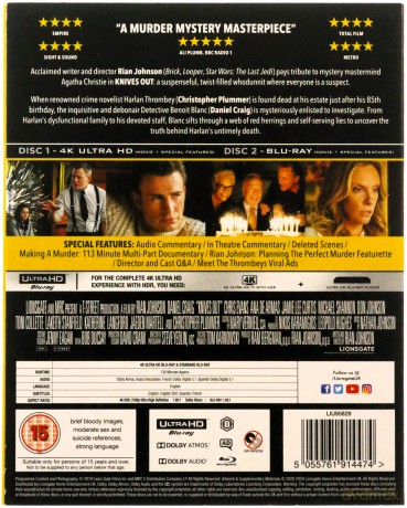 Knives Out (Na noże) [Blu-Ray 4K]+[Blu-Ray]
