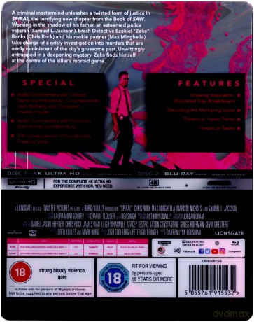Spiral: From The Book Of Saw (Spirala: Nowy rozdział serii Piła) (steelbook) [Blu-Ray 4K]+[Blu-Ray]