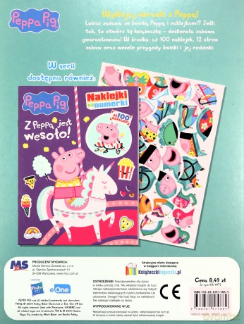 Grunt to rodzinka!. Naklejki na numerki. Świnka Peppa [KSIĄŻKA]