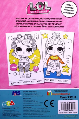 L. O. L. Surprise! Numerkowe kolorowanki [KSIĄŻKA]