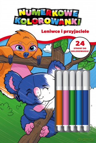 Leniwce i przyjaciele. Numerkowe kolorowanki. Koala [KSIĄŻKA]