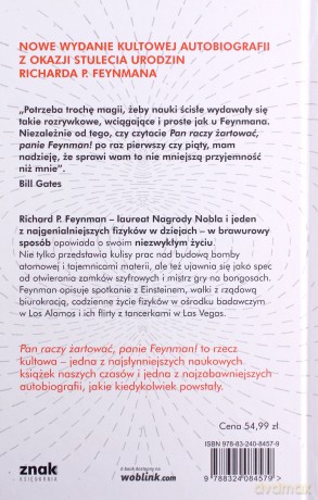 Pan raczy żartować, panie Feynman!. Przypadki ciekawego człowieka - Richard P. Feynman [KSIĄŻKA]