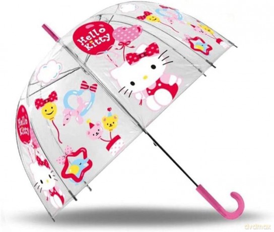 Parasolka Hello Kitty 19cali przezroczysta HK50037