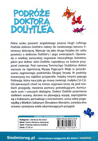 Podróże doktora Dolittle'a - Hugh Lofting [KSIĄŻKA]