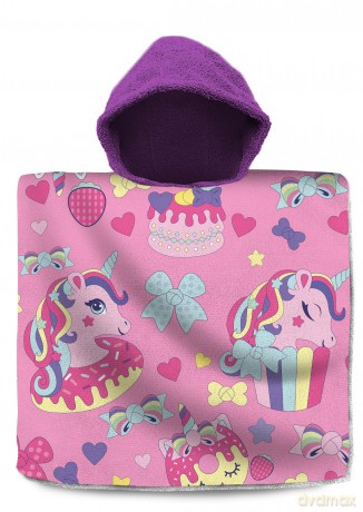 Poncho kąpielowe Cupcake 120x60 cm KL10587
