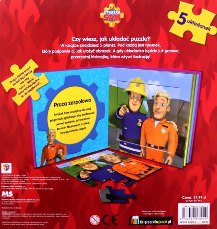 Strażak Sam. Książka z puzzlami [KSIĄŻKA]