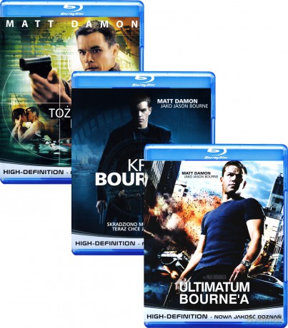 Tożsamość Bourne'a / Krucjata Bourne'a / Ultimatum Bourne'a Pakiet [3xBlu-Ray]