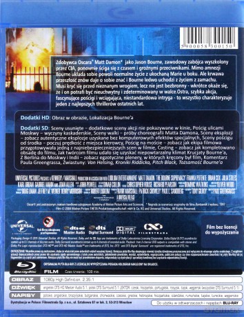 Tożsamość Bourne'a / Krucjata Bourne'a / Ultimatum Bourne'a Pakiet [3xBlu-Ray]