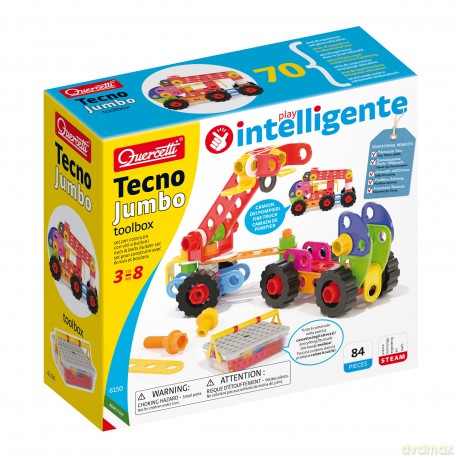 Zestaw konstrukcyny Techno jumbo toolbox 84 elementy
