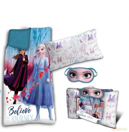 Zestaw śpiwór z poduszką 40x25cm Frozen WD20712