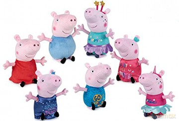 Świnka Peppa Pluszowa Peppa i George Jednorożce i gwiazdki