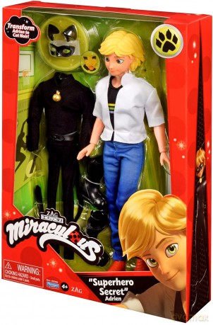 Miraculous: Biedronka i Czarny Kot, Lalka Adrien i strój Czarnego Kota
