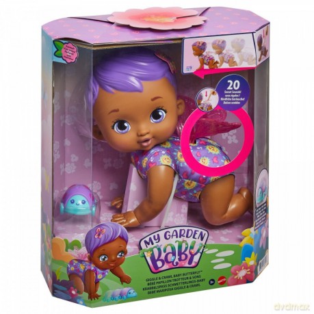 Lalka My Garden Baby Raczkujący Bobasek-Motylek fioletowa