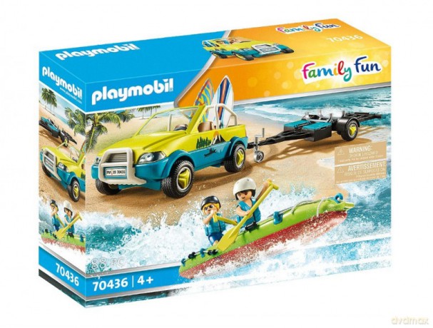 Zestaw z figurkami Family Fun 70436 Auto z przyczepką
