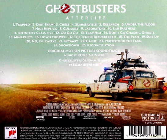 Ghostbusters: Afterlife soundtrack (Pogromcy duchów. Dziedzictwo) (Rob Simonsen) [CD]