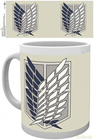 ATTACK ON TITAN - Kubek - 320 ml - Badge