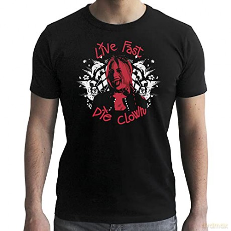 DC COMICS - T-shirt Harley Quinn man SS black - new fit