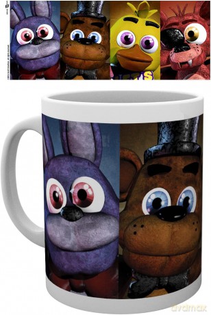 FIVE NIGHTS AT FREDDYS - Kubek - 320 ml - Faces