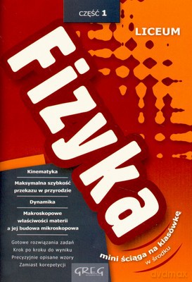Fizyka Cz.1 Liceum [KSIĄŻKA]