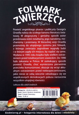 Folwark Zwierzęcy - George Orwell [KSIĄŻKA]