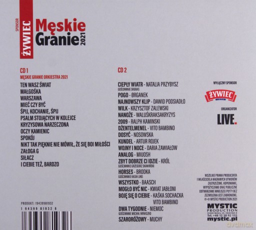 Męskie Granie Orkiestra 2021 (digipack) [2CD]