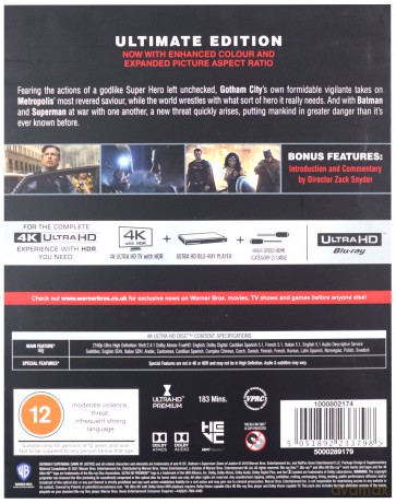 Batman kontra Superman: Świt sprawiedliwości [Blu-Ray 4K]+[Blu-Ray]