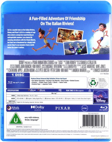 Luca (Disney) [Blu-Ray]