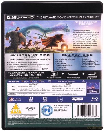Disney's Raya and the Last Dragon (Raya i ostatni smok) [Blu-Ray 4K]+[Blu-Ray]