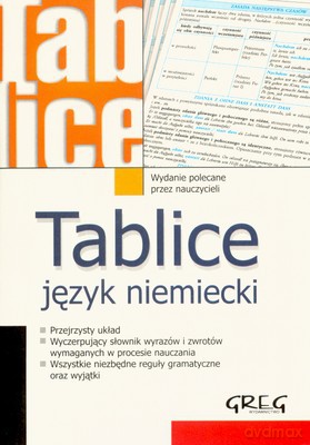 Tablice Język Niemiecki [KSIĄŻKA]