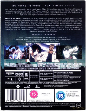 Ghost In The Shell 4K (Limited) (steelbook) [Blu-Ray 4K]+[Blu-Ray]