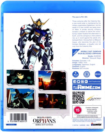 Gundam Iron Blooded Orphans Part 1 [4xBlu-Ray]
