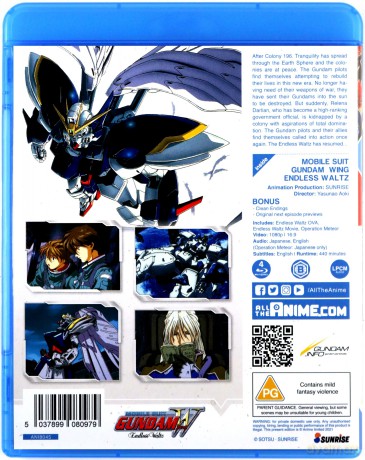 Gundam Wing Endless Waltz [4xBlu-Ray]