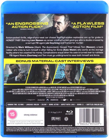 Honest Thief (Uczciwy złodziej) [Blu-Ray]