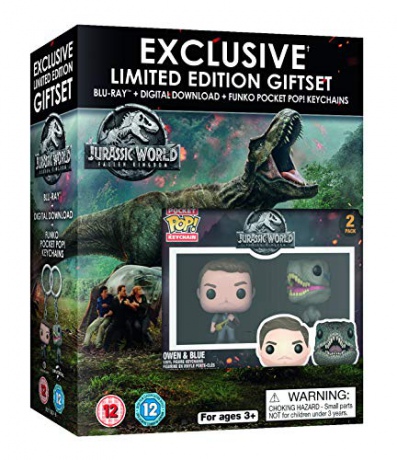 Jurassic World: Fallen Kingdom (Limited) Gift Set - 2 Funko Pocket POP! Exclusive Keychains (Jurassic World: Upadłe królestwo) [Blu-Ray]