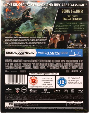 Jurassic World: Fallen Kingdom (Limited) Gift Set - 2 Funko Pocket POP! Exclusive Keychains (Jurassic World: Upadłe królestwo) [Blu-Ray]