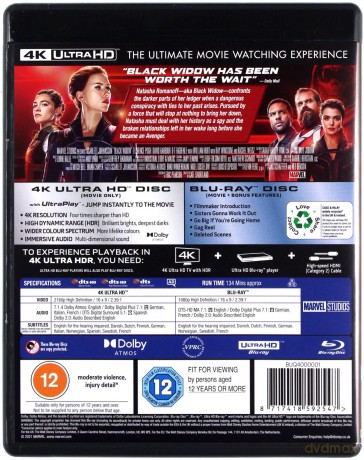 Black Widow (Czarna Wdowa) [Blu-Ray 4K]+[Blu-Ray]