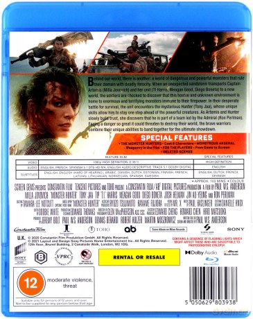 Monster Hunter (2020) (Łowca potworów) [Blu-Ray]