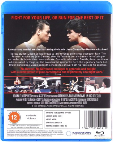 No Retreat, No Surrender (Bez odwrotu) [Blu-Ray]