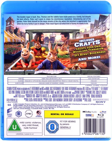 Peter Rabbit 2 (Piotruś Królik 2: Na gigancie) [Blu-Ray]