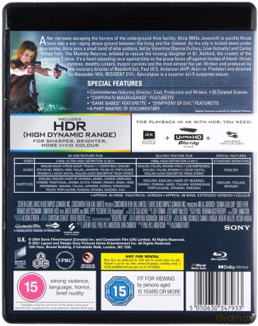 Resident Evil 2: Apokalipsa [Blu-Ray 4K]+[Blu-Ray]