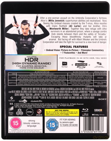 Resident Evil: Afterlife (2010) [Blu-Ray 4K]+[Blu-Ray]