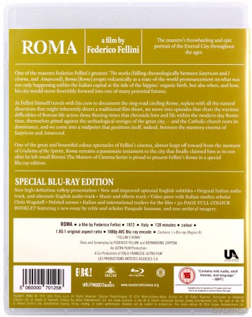 ROMA (Masters of Cinema) (Rzym) [Blu-Ray]