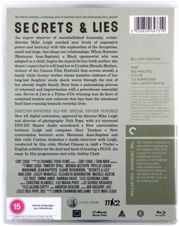 Secrets & Lies (Sekrety i kłamstwa) (Criterion Collection) [Blu-Ray]