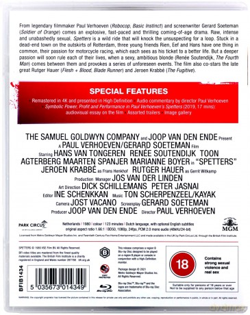 Spetters (Ślepy traf) [Blu-Ray]