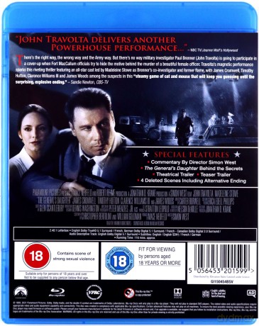 The General's Daughter (Sprawa honoru) [Blu-Ray]