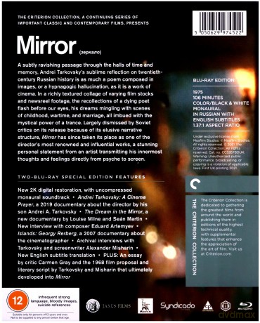 The Mirror (1975) (Criterion Collection) - Zerkalo (Original Title) (Zwierciadło) [2xBlu-Ray]