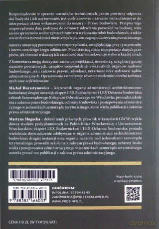 Warunki techniczne, jakim powinny odpowiadać budynki i ich usytuowanie. Komentarz - Michał Bursztynowicz, Martyna Sługocka [KSIĄŻKA]