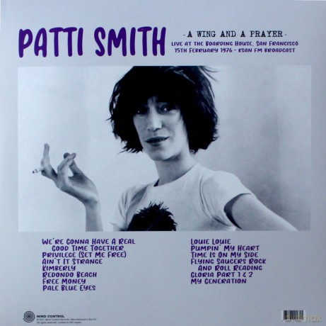 Patti Smith: A Wing And A Prayer: Live At The Boarding House. San Francisco 15th February 1976 - Ksan Fm Broadcast [Winyl]