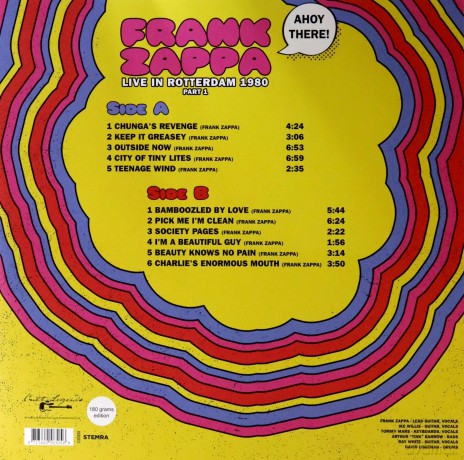 Frank Zappa: Ahoy There! Live In Rotterdam 1980 (Part 1) [Winyl]