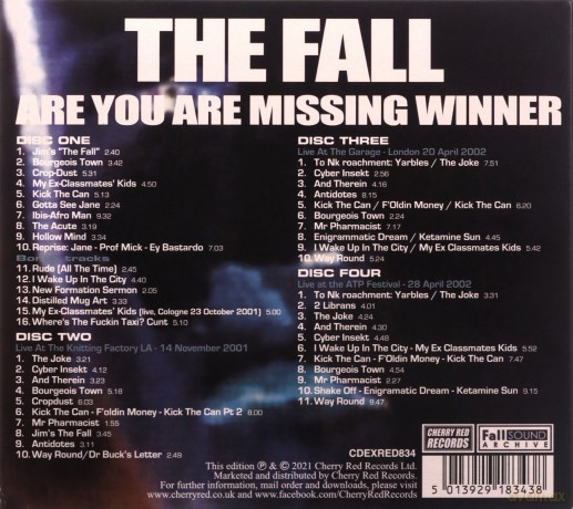 Fall: Are You Are Missing Winner [4CD]